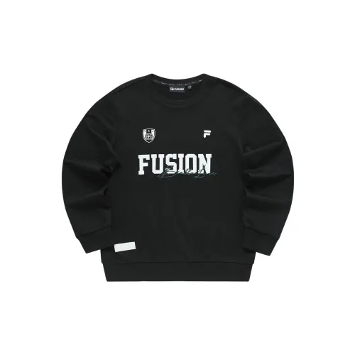 FILA FUSION BASEBALL Series Sweatshirts Men Jet Black