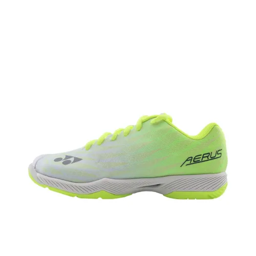 YONEX POWER CUSHION AERUS Badminton Shoes Unisex Low-Top Gray Yellow