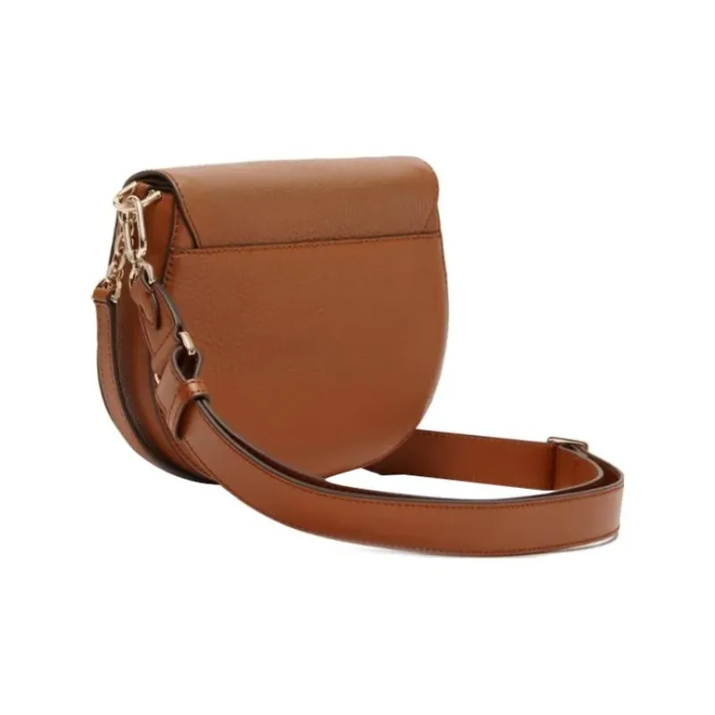 Furla Club 2 Leather Shoulder Bag Crossbody Bag Mini Women's Brown-1