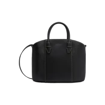 Furla Miastella Calfskin Tote Bag, Shopping Bag, Handbag Tubas Women's Black