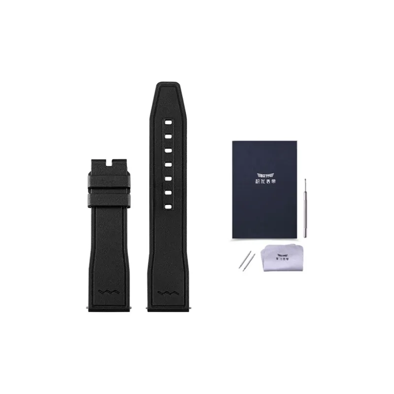 JEAYOU Compatibility Omega, IWC, Tudor, Breitling, Casio, Longines, Rolex, Tissot, MIDO Watch Band Rubber Material-0