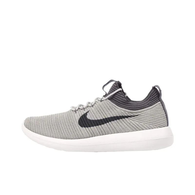 Nike Roshe Two Slip-Resistant Low-Top Running Shoes Women's White Gray-0