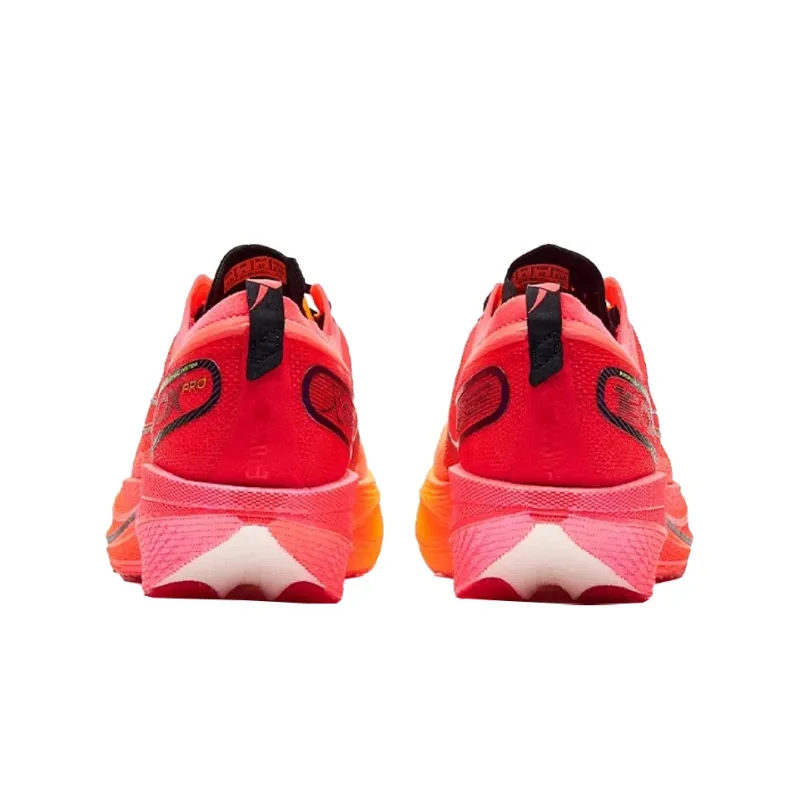 XTEP Racing 160X 5.0 PRO Running Shoes Men Low Top Neon Apricot Orange/Laser Red-3