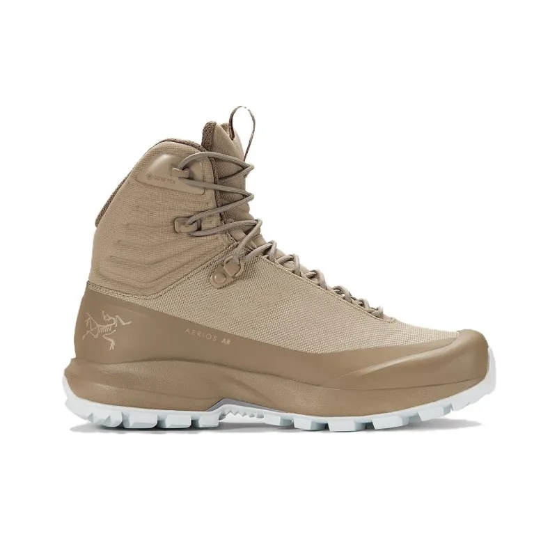 Arcteryx Aerios AR Cushioned Slip Resistant Abrasion Resistant Mid Top Trekking Shoes Women's Khaki-1