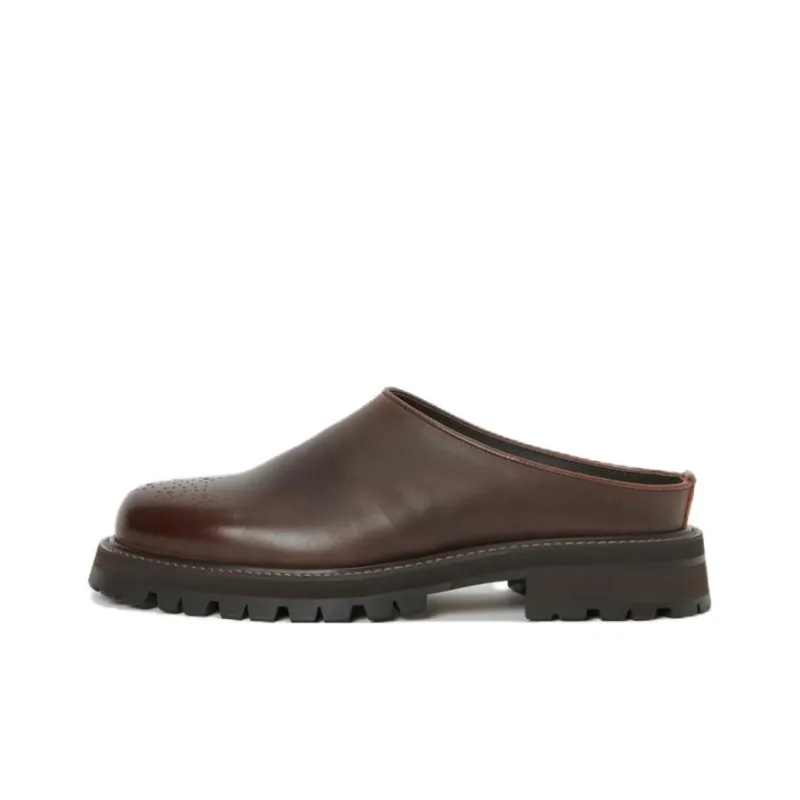 Hender Scheme Commando Wrap-toe Slippers Men's Brown-0