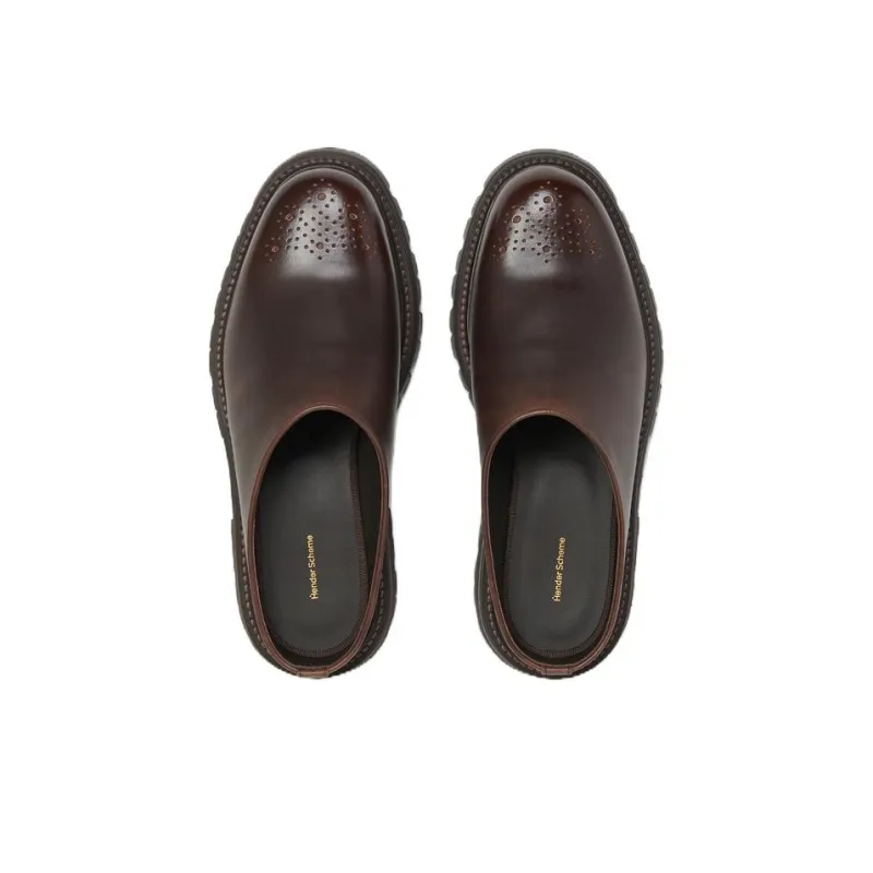 Hender Scheme Commando Wrap-toe Slippers Men's Brown-2