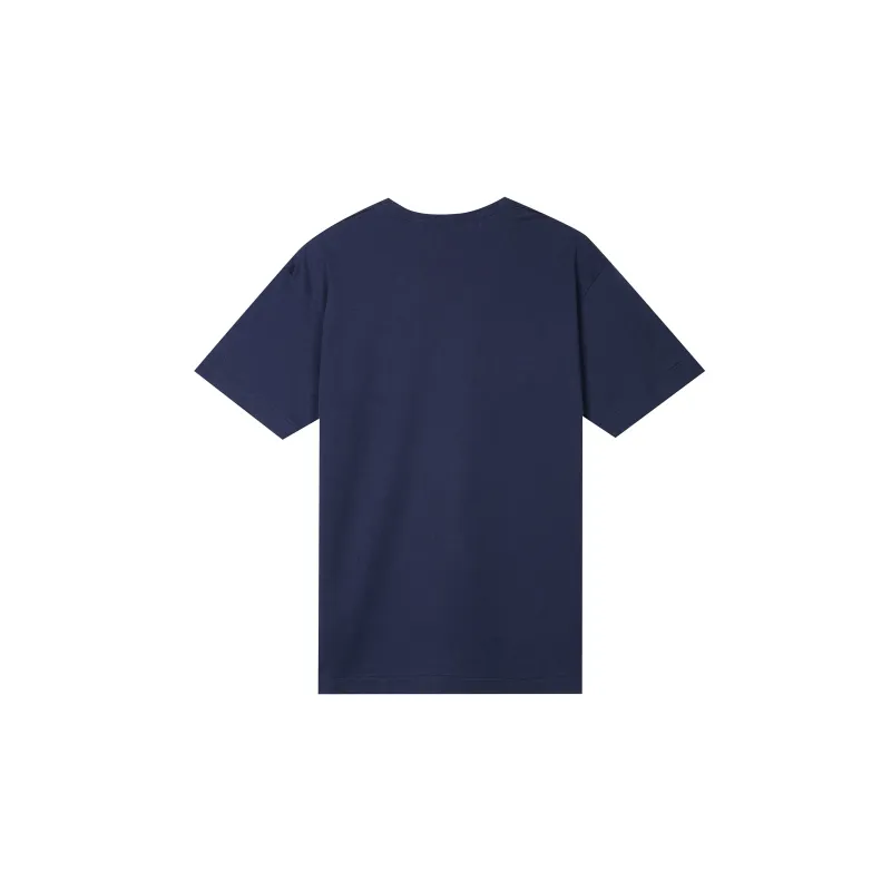 CDG Play Gold Heart T-shirt Navy-1