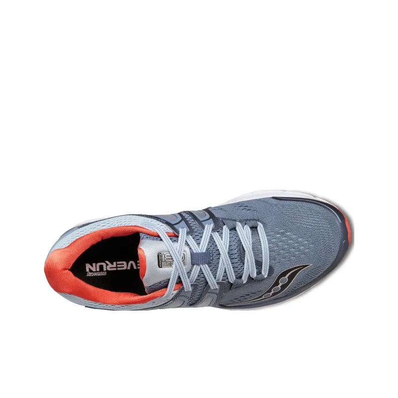 Saucony Hurricane Iso 3 Breathable Cushioning Low-Top Running Shoes Men's Gray-3