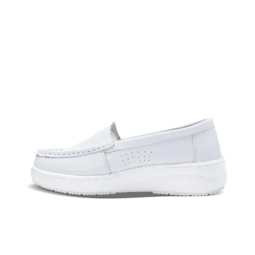 Cherry blossoms Loafers Women's Low-Top White