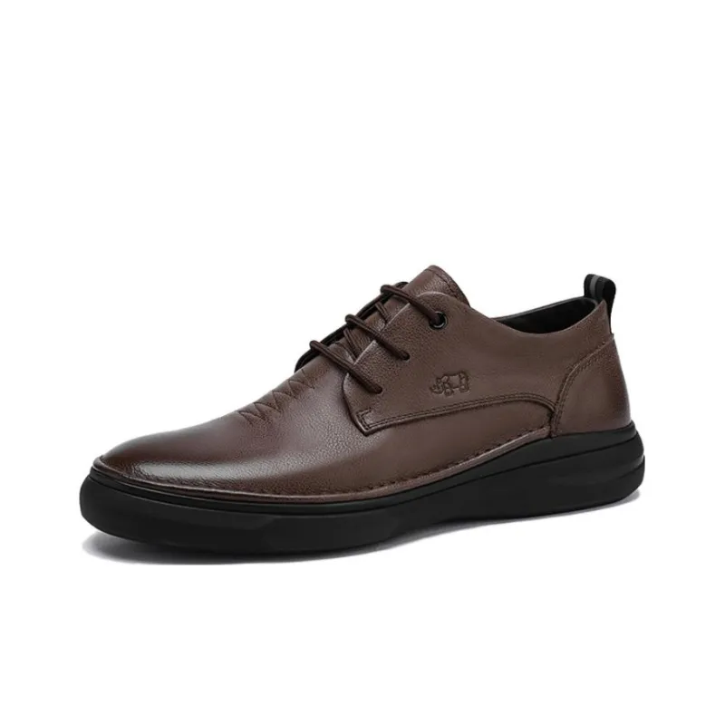 VOLO Dress Shoes Men Low Top Black/Brown/Earth Yellow-6
