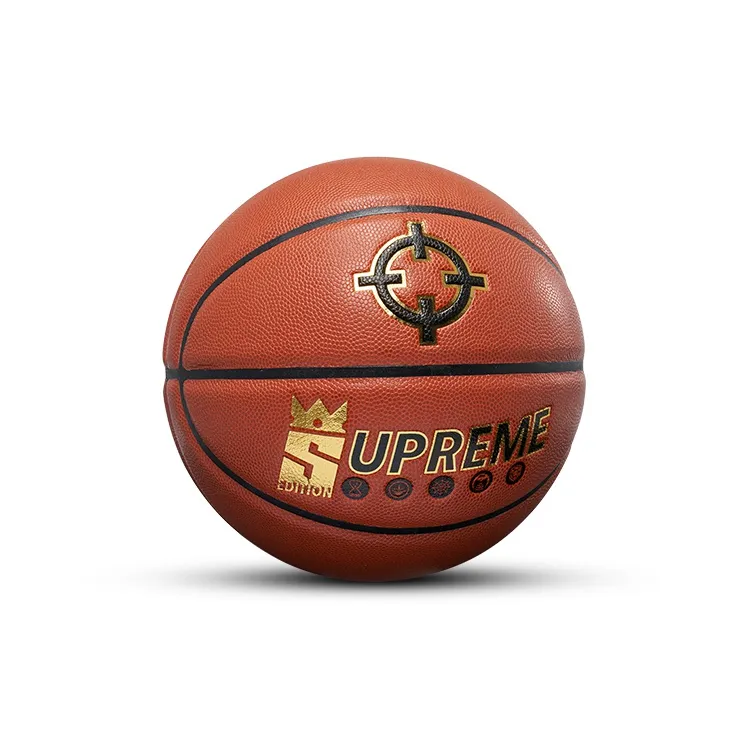 RIGORER Microfiber Leather Basketball Brown Size 7 Ball Training Competition Unisex-3