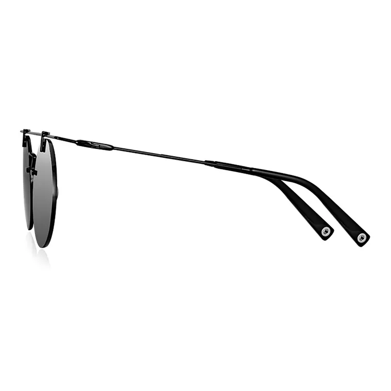 VEGOOS Stainless Steel Round Sunglasses Men's-2