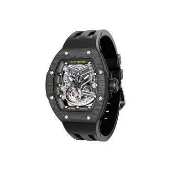 TSAR BOMBA Break-Collection Mechanical Movement Watch Men's Watches Cut-Out Dial Quick-Release Carbon Fiber