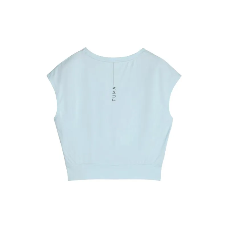 PUMA T Shirts Women's Aqua Blue-1