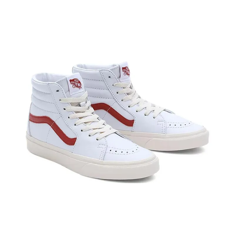 Vans Vintage Pop Sk8 Hi Shoes 'White Red' Women's-2