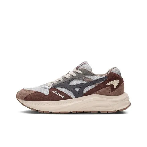 Mizuno Pi Retro Running Shoes Unisex Low-Top Gray Brown