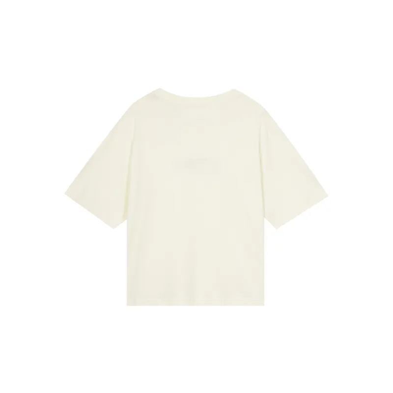 Nike Drop Shoulder Sleeve T Shirt Women's Coconut Milk-1