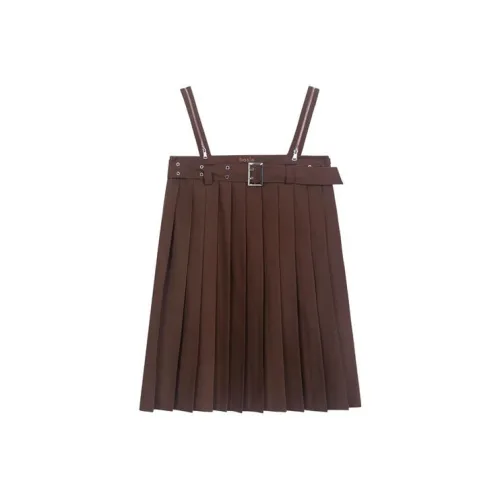 Bosieagender Slip Dresses Women's Brown