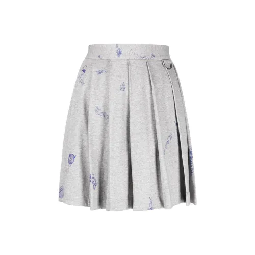 Vetements Graphic-print Pleated Miniskirt