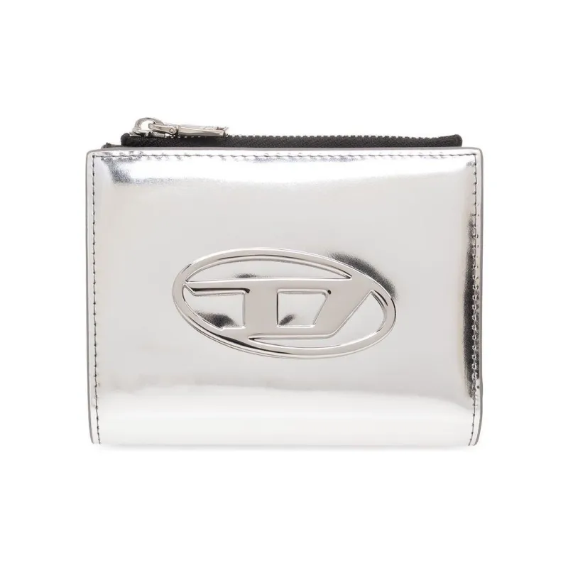 DIESEL Logo Plaque Zipped Wallet-0