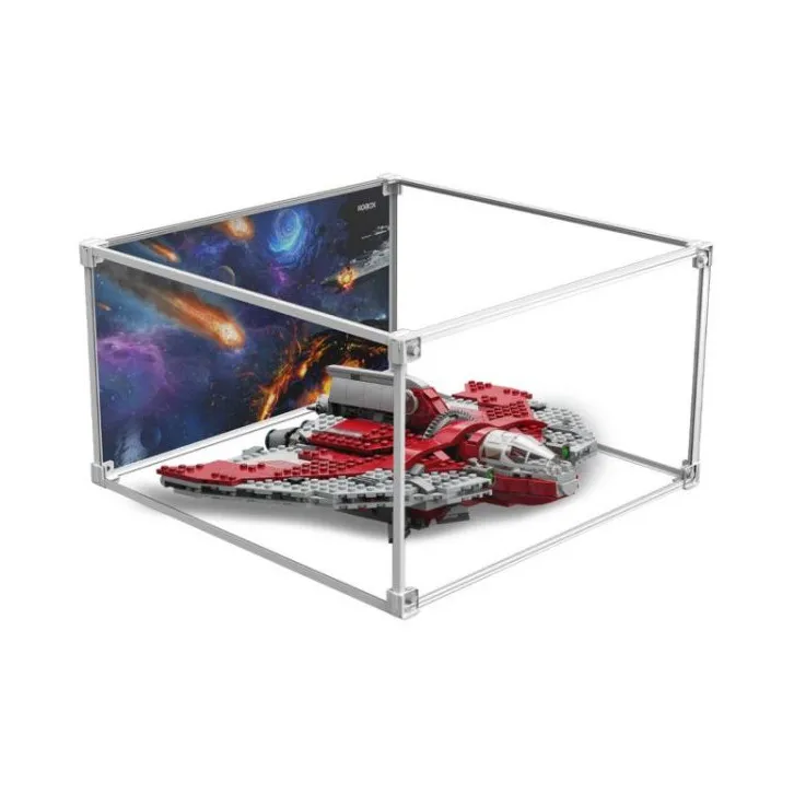 KGBOX Asoka. Tata T 6 Jedi Shuttle Acrylic Dust Resistant Display Case With Dust Cover Model Accessories-7