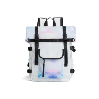 LOVERPUSS Polyester Backpack Regular Unisex Cool Black Dazzle Black