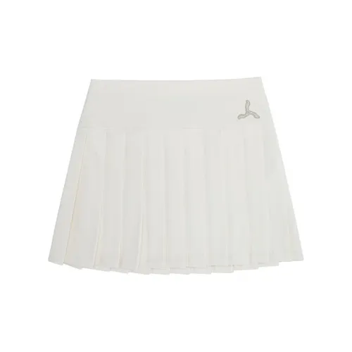 LI-NING 1990 Classic Collection Casual Short Skirts Women's Light Antique Yellow