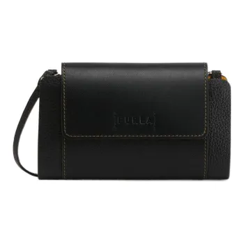 Furla Miastella Calfskin Shoulder Bag Crossbody Bag Wallet Mini Women's Black