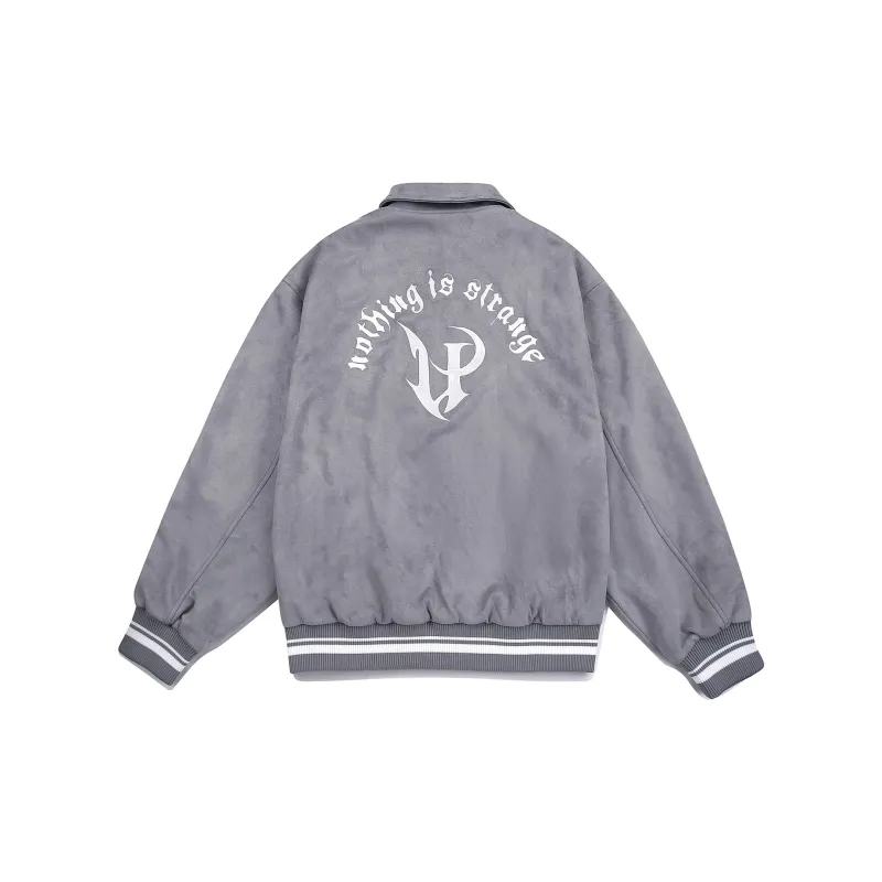 Guuka Baseball Jacket Men's Gray-1