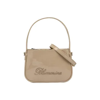 Blumarine Cow Leather Shoulder Bag Crossbody Bag Handbag Mini Women's Beige