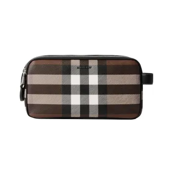 Burberry Thermoplastic Polyurethane Storage Bag Men's Brown