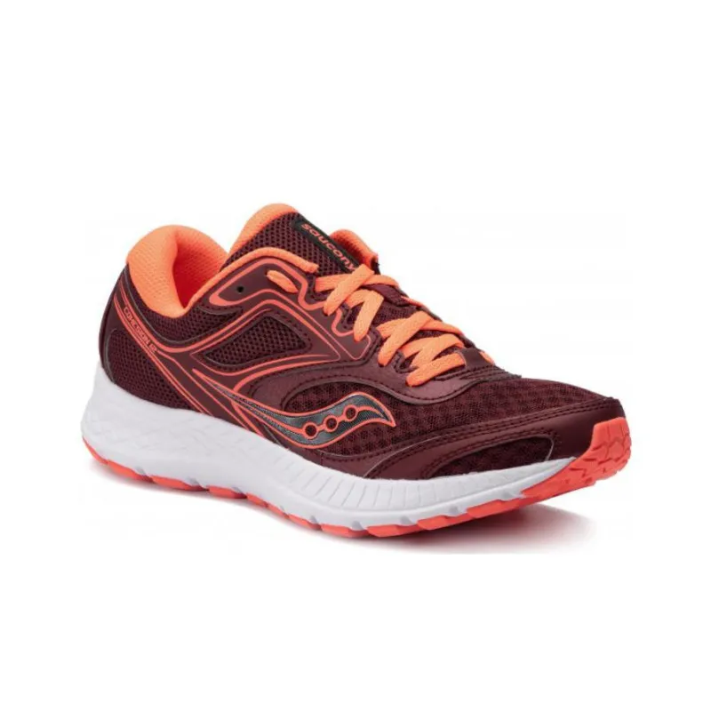 Saucony Cohesion 12 Water-Resistant Quick-Dry Low-Top Running Shoes Women's Deep Red-2