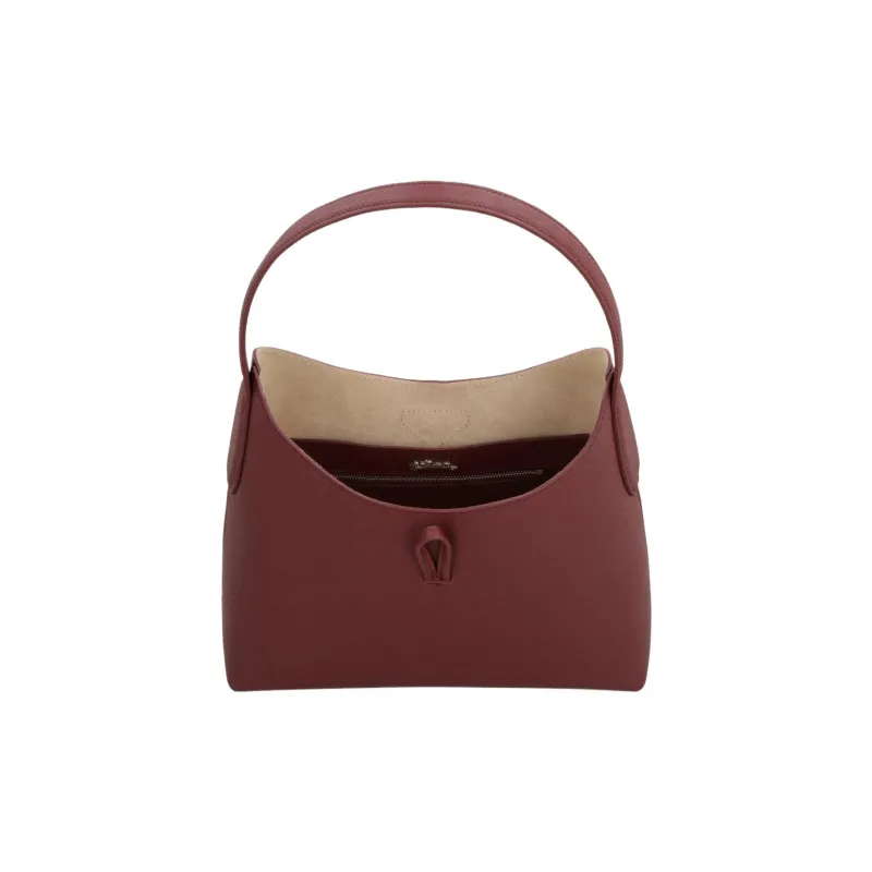 LONGCHAMP Roseau Cow Leather Shoulder Bag Handbag Shoulder Bag Women's Burgundy-3