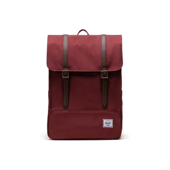 Herschel Leather Backpack Regular Unisex Dark Red Color