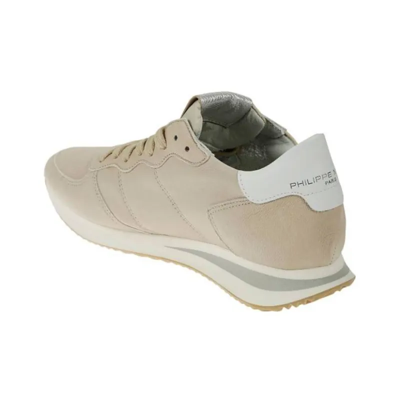 PHILIPPE MODEL Trp Cushioning Anti-Slip And Wear-Resistant Low-Top Casual Shoes Women's Brown Gray-3