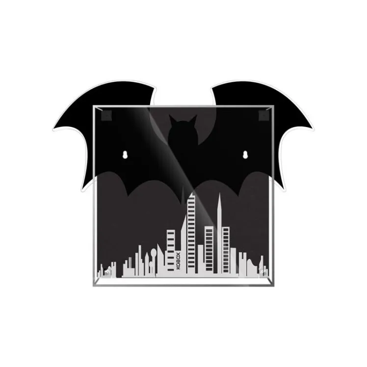 KGBOX Batman Vs Joker Batwing Acrylic Dust Resistant Building Blocks Display Case Dust Cover Model Accessories-3