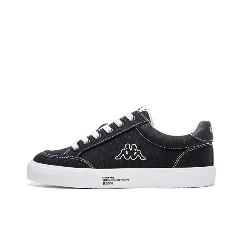 Kappa Slip Resistant, Abrasion Resistant, Lightweight, Breathable, Support Low Top Canvas Shoes Unisex Agate Black-0