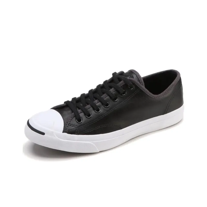Converse Jack Purcell Anti Slip Wear Resistant Low Top Skateboard Shoes Unisex Black-2