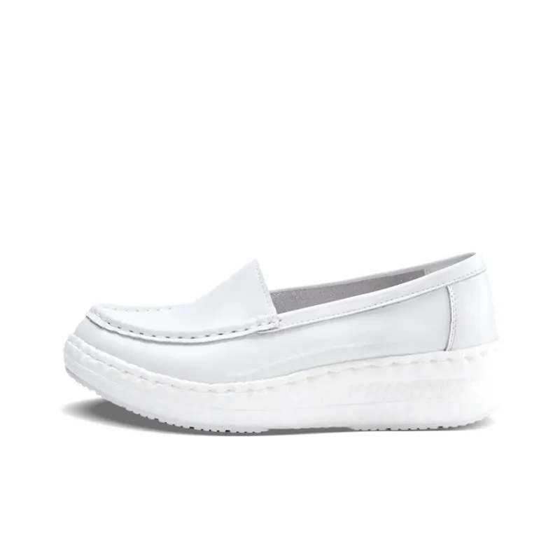 Cherry Blossoms Loafers Women's White-1