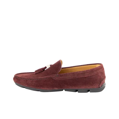 EMPORIO ARMANI Gommino Loafers Men Burgundy