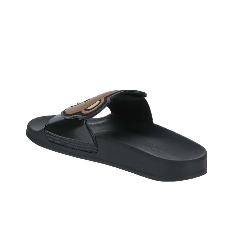 MOSCHINO Logo Debossed Slip On Sandals Women's-4