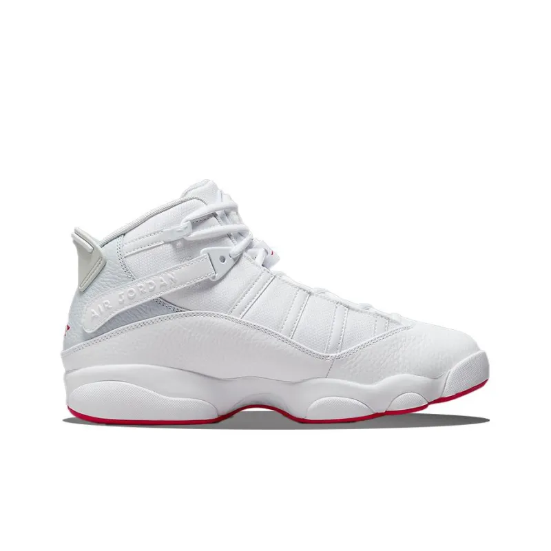 Jordan 6 Rings White Red Sole-1
