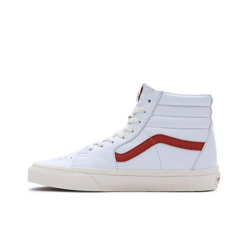 Vans Vintage Pop Sk8 Hi Shoes 'White Red' Women's-0