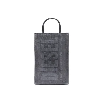 DIESEL Thermoplastic Polyurethane Tote Bag Shopping Bag Shoulder Bag Crossbody Bag Handbag Regular Women's Black