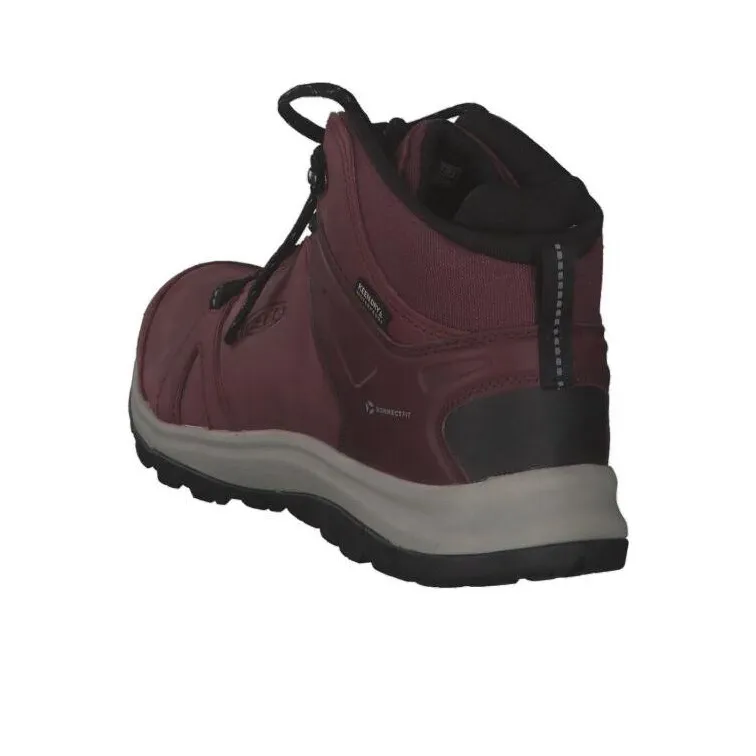 KEEN Kaci Terradora Slip Resistant Waterproof Mid Top Outdoor Shoes Women's Dark Red-2