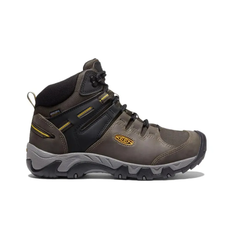 KEEN Wear-resistant And Waterproof Mid-Top Outdoor Shoes Men's Brown Black-1