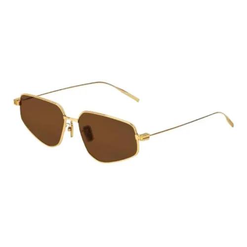 GIVENCHY Metal Irregular Shape Sunglasses Women's Gold