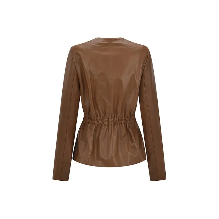 RARE Leather Jacket Women's Light Brown-2