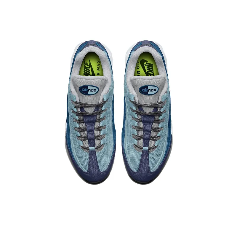 Nike Air Max 95 Anti-Slip And Wear-Resistant Lightweight Low-Top Casual Shoes Women's Blue-3