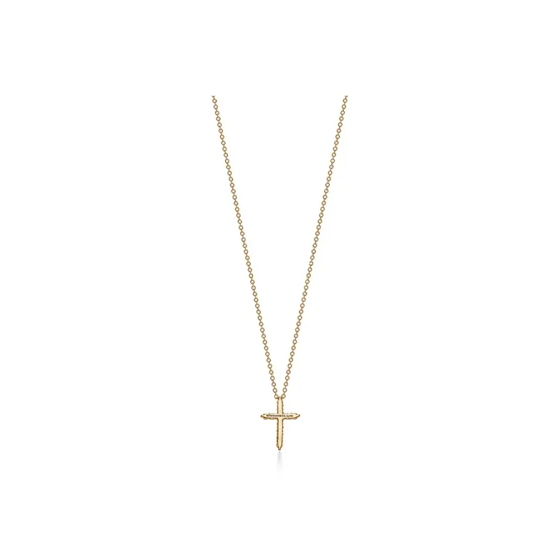 TIFFANY & CO. 18K Gold Diamonds Necklaces Women's Gold-1